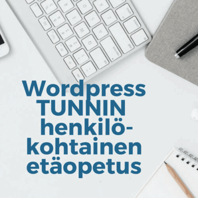 wordpress etäopetus 1h