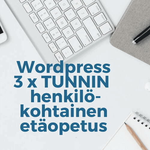 Wordpress etäopetus 3h