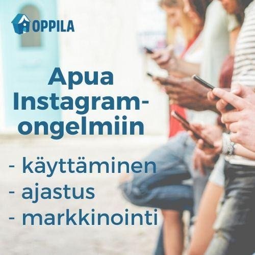 Oppilan Instagram-valmennus