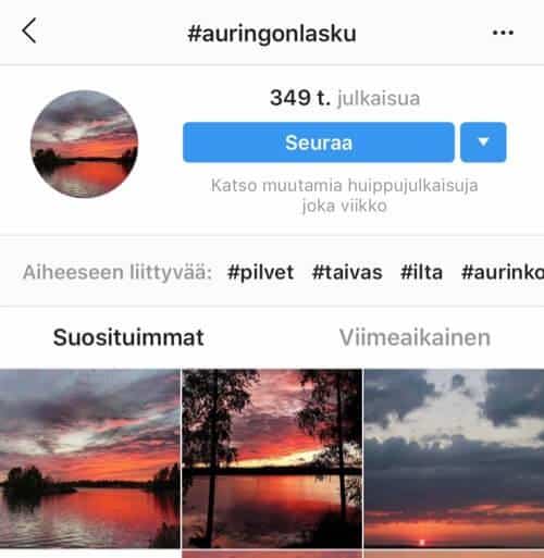 oikeat hashtagit oppila.fi