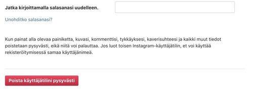 Instagram-tilin poistaminen pysyvästi tai tilapäisesti - helpot ja nopeat ohjeet 3