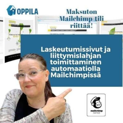 Laskeutumissivut ja liittymislahjan toimittaminen Mailchimpillä -verkkokurssi