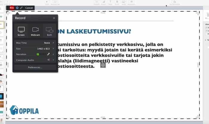 Screencast-o-matic ruudullasi