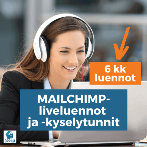 Mailchimp-luentopaketti kuudeksi kuukaudeksi 1