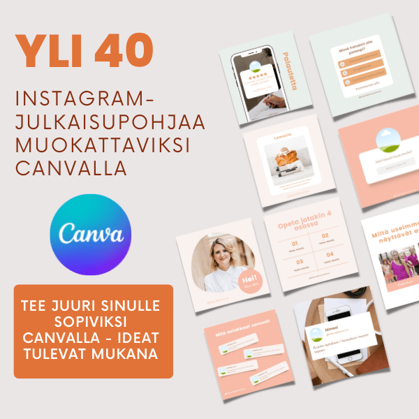 Canva-pohjat Instagram-julkaisuille