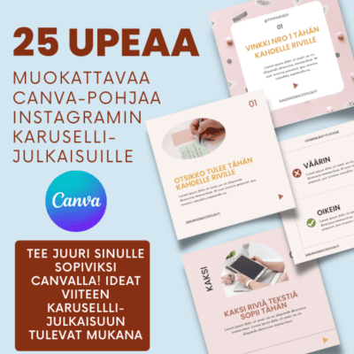 25 upeaa Canva-pohjaa karusellijulkaisuihin