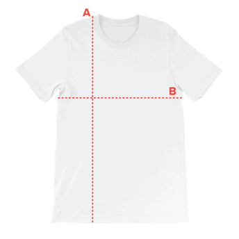 Unisex t-paidan kokotaulukko 1